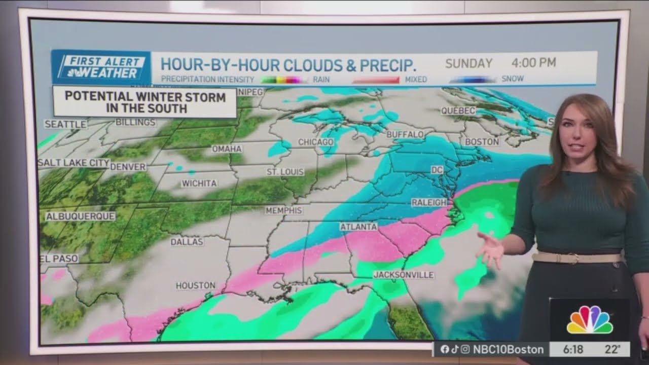 Winter storm lining up for the deep south, New England cold deepens this weekend