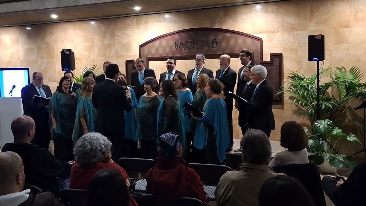 Coro Polifónico de la Universidad de La Laguna, en la Facultad de Economía, Empresa y Turismo