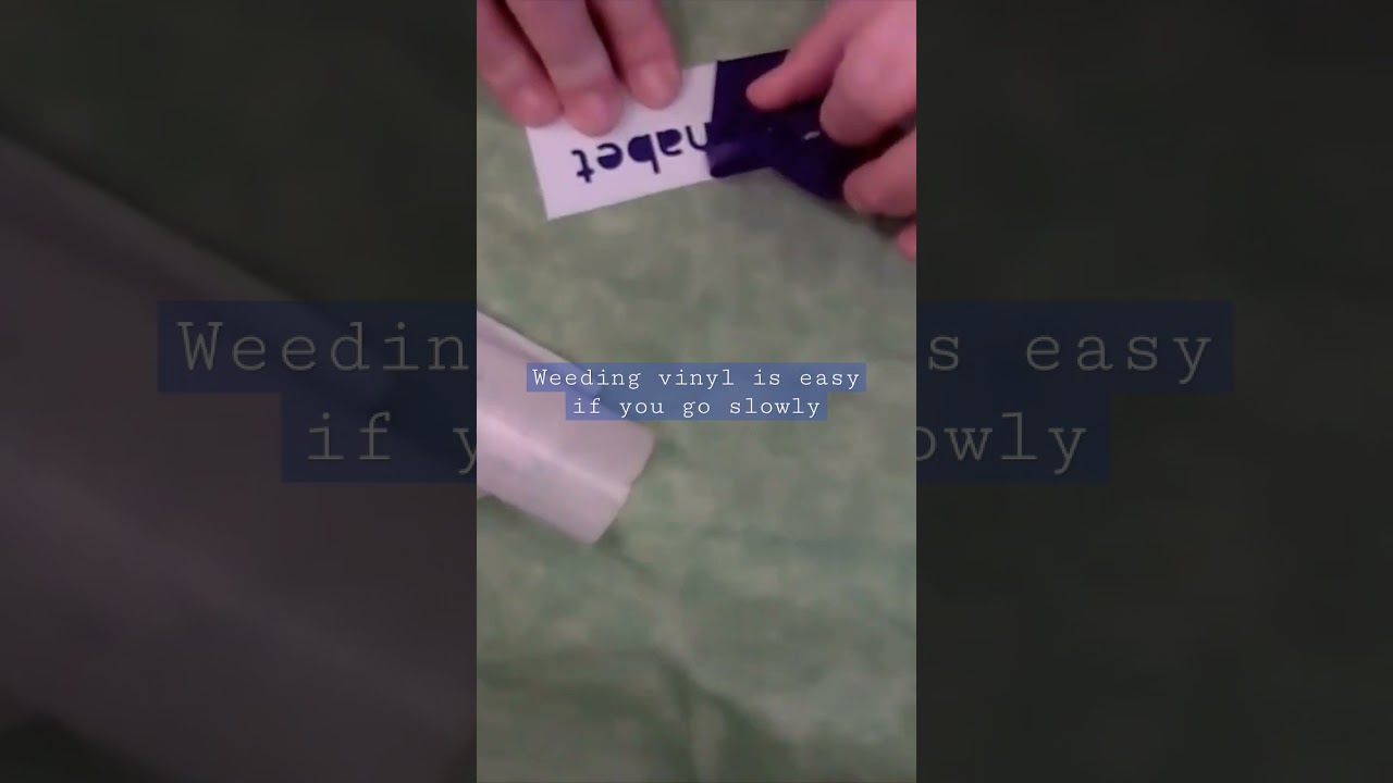 Cricut Tips-How to Weed Vinyl Letters