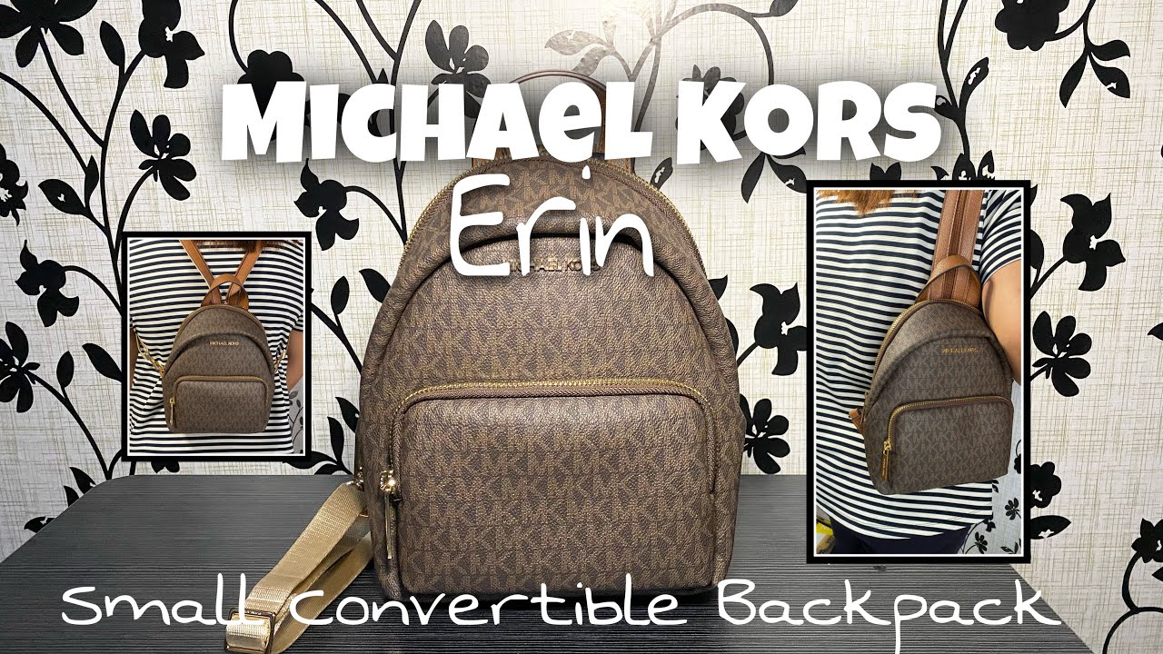 Michael Kors  ERIN SMALL CONVERTIBLE BACKPACK | MK Signature Brown🤎 | Unbox with Mee | PH review