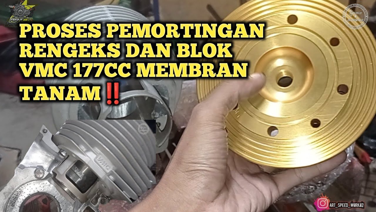 PROSES PORTING RENGKES DAN BLOK VMC 177 TUNE UP PART.1