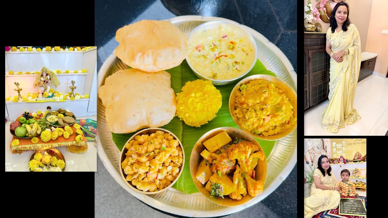 Saraswati Puja pe banaya mata ka prasad🌼🙏🏼 #saraswatipuja #basantpanchami #foodrecipe #pujabhog 
