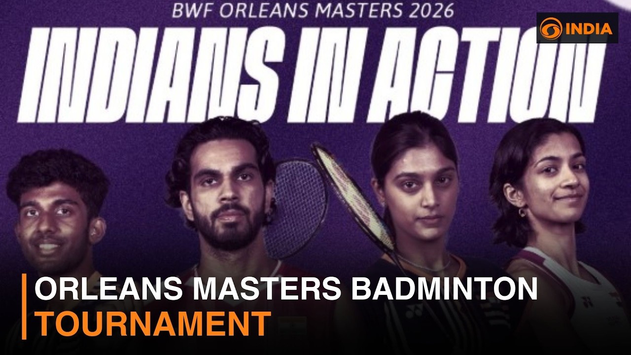 Турнир по бадминтону Orleans Masters во Франции и другие новости | DD India Newshour