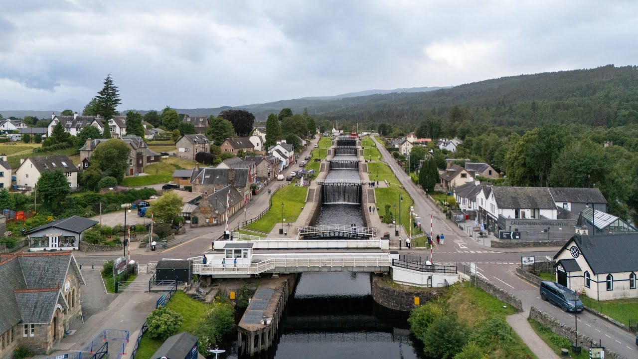 De sluizen van Fort Augustus in Schotland