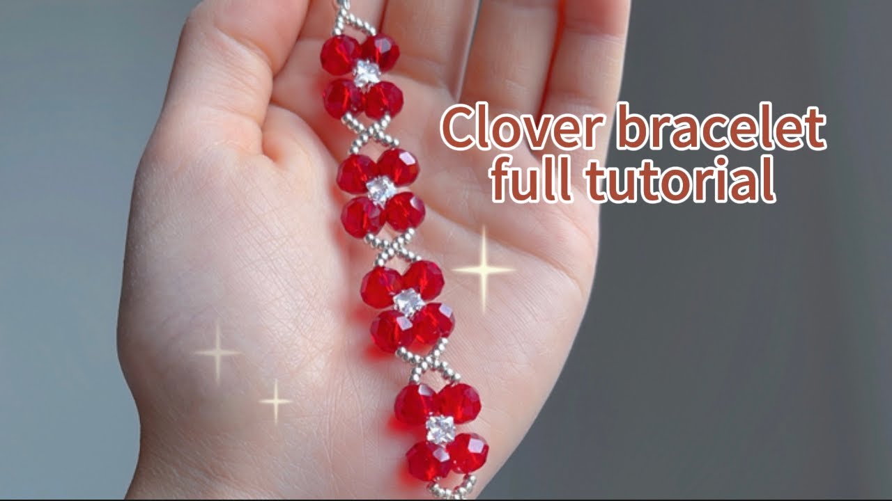 Clover bracelet making tutorial. DIY bracelet. #diy #tutorial