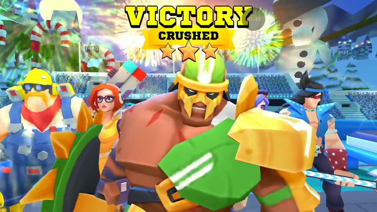Frag  shooting simulation game play in mobile