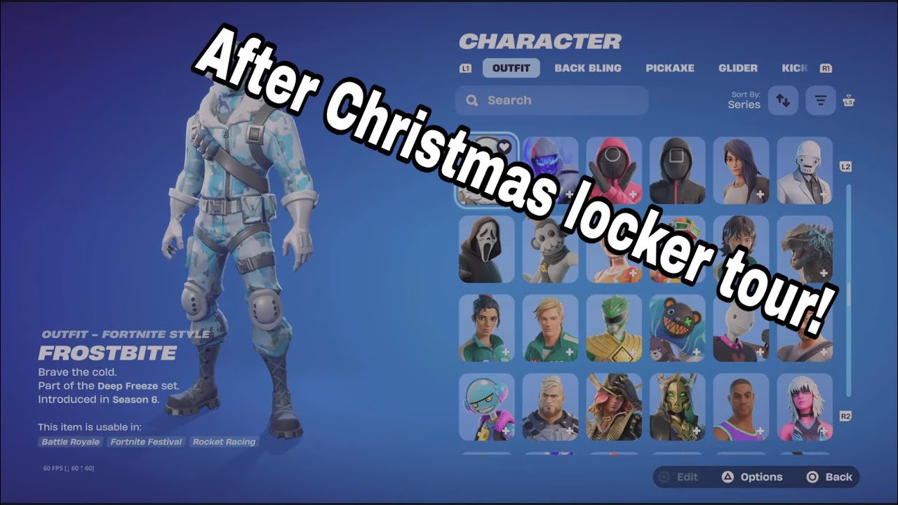 My Fortnite Locker Tour After Christmas