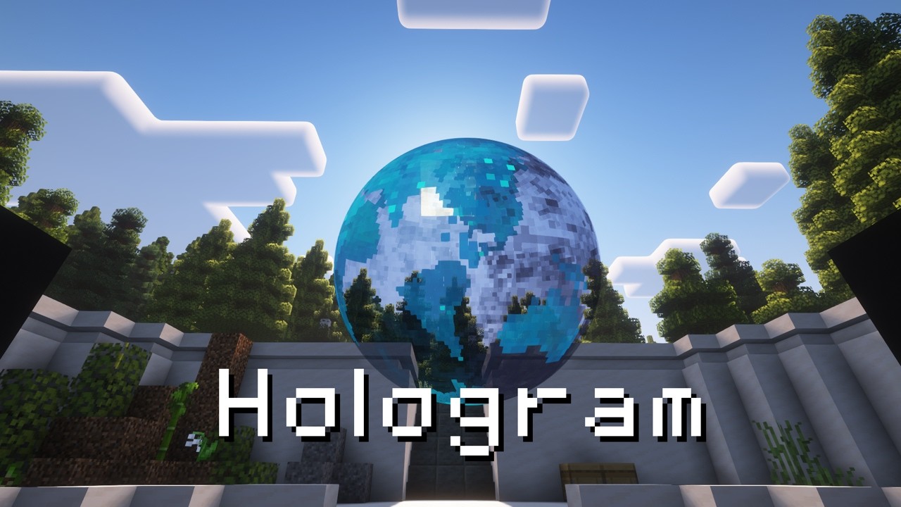 Рабочая голограмма глобуса в Minecraft