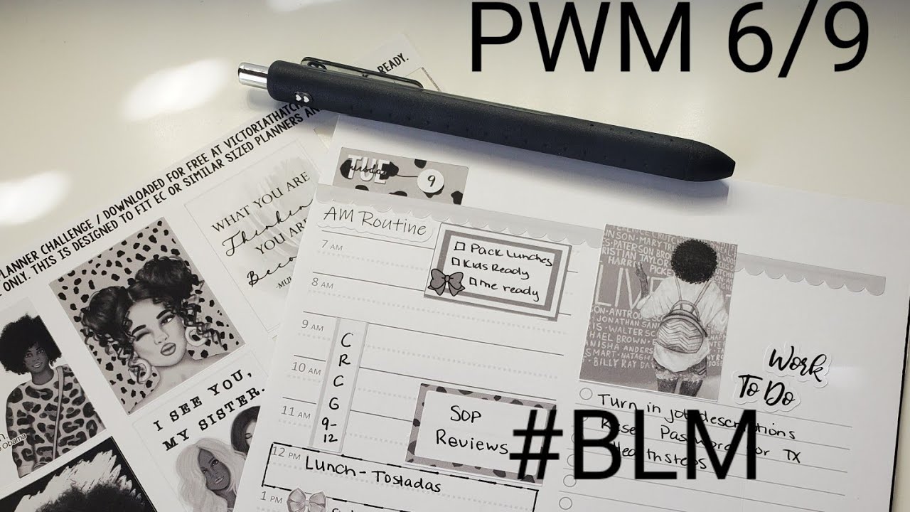 Plan with me 6/9- #BLMPlannerChallenge