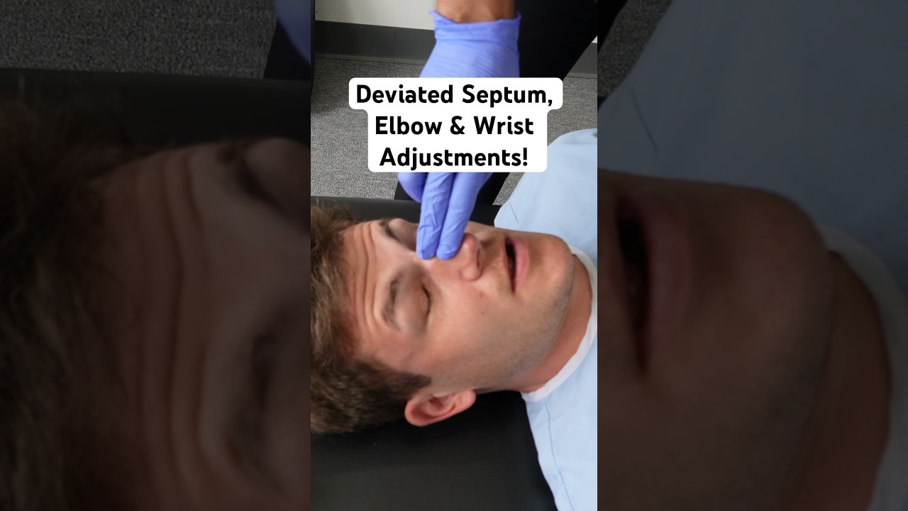Deviated Septum, Elbow & Wrist #chiropractic #adjustment #shorts