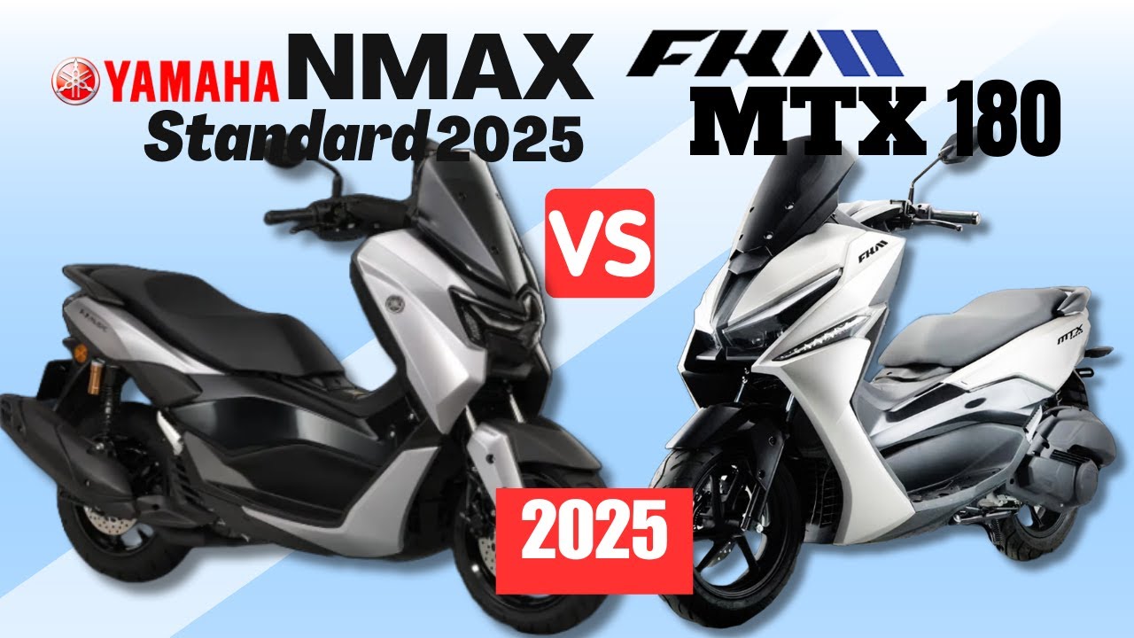 Yamaha NMAX Stndrd vs FKM MTX 180 | Side by Side Comparison | Specs & Price | 2025
