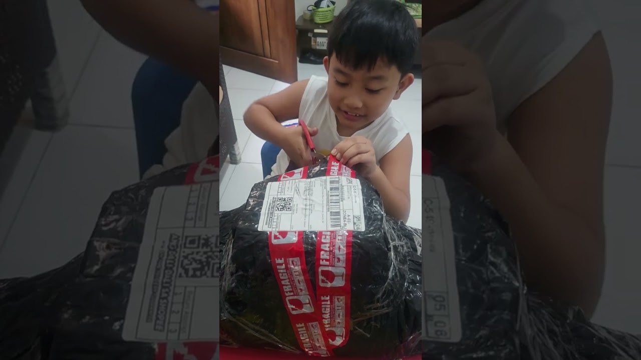 Nag unboxing ng parcel ang aking junakis