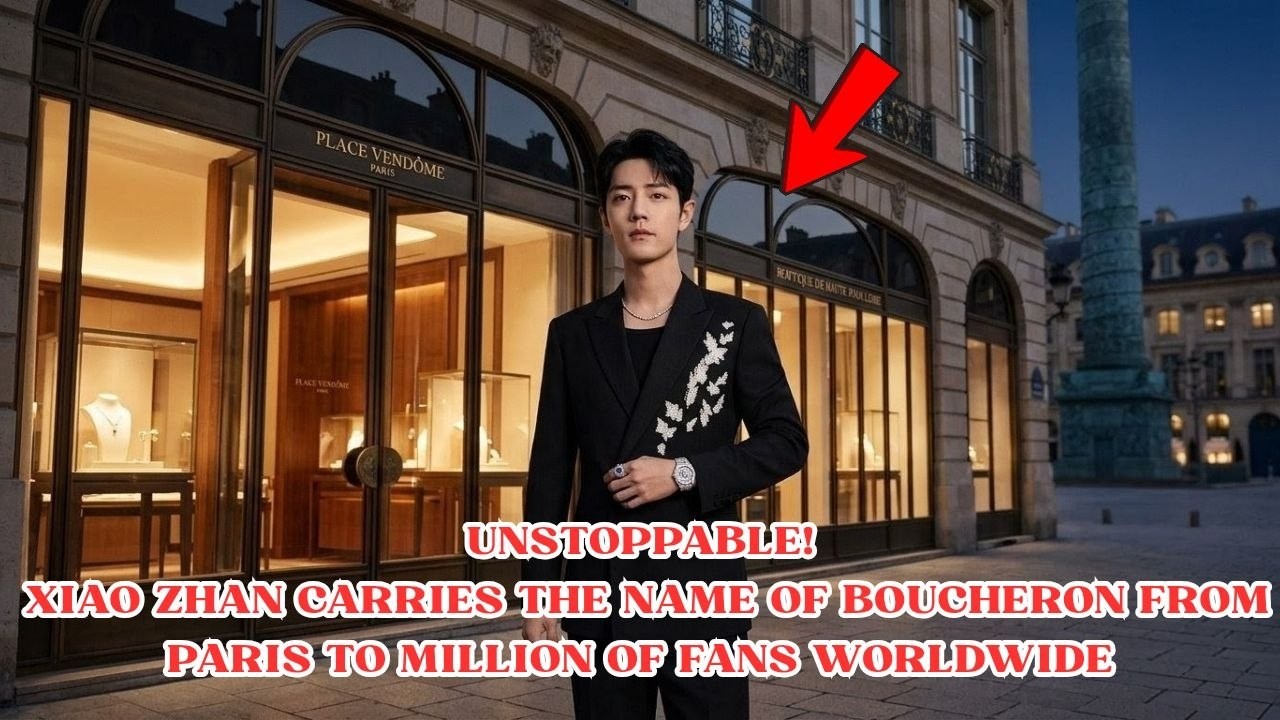 Сяо Чжань шокировал Париж! Рекламная кампания Boucheron на площади Вандом стала вирусной