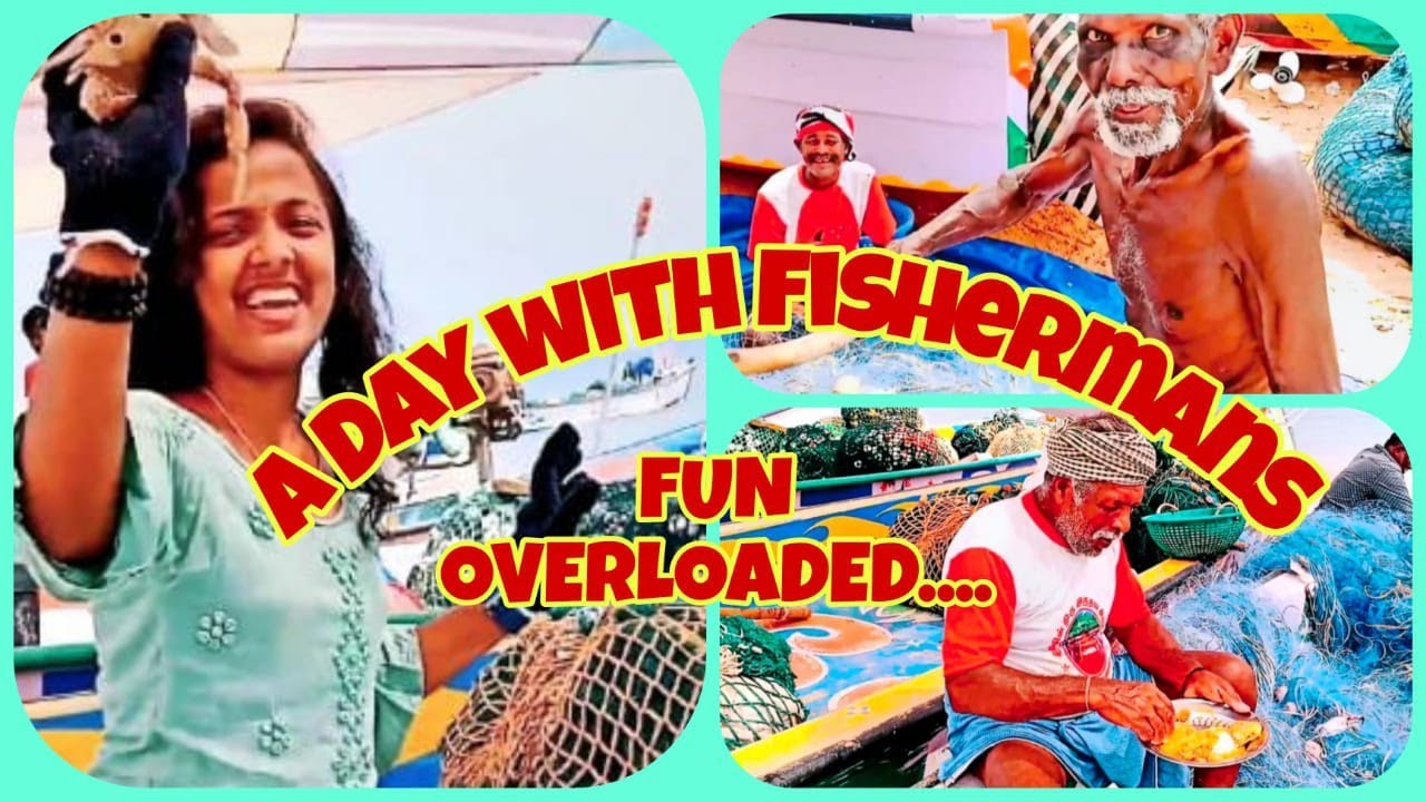 A day with Fishermans🥺 கடற்கரையில் மீனவனின் வாழ்க்கை 🥺
