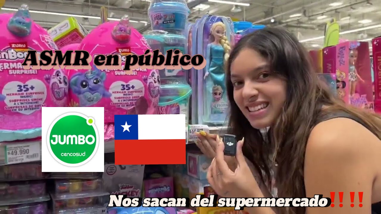 ASMR en Público por un SUPERMERCADO| Tapping y susurros| SOFIWI
