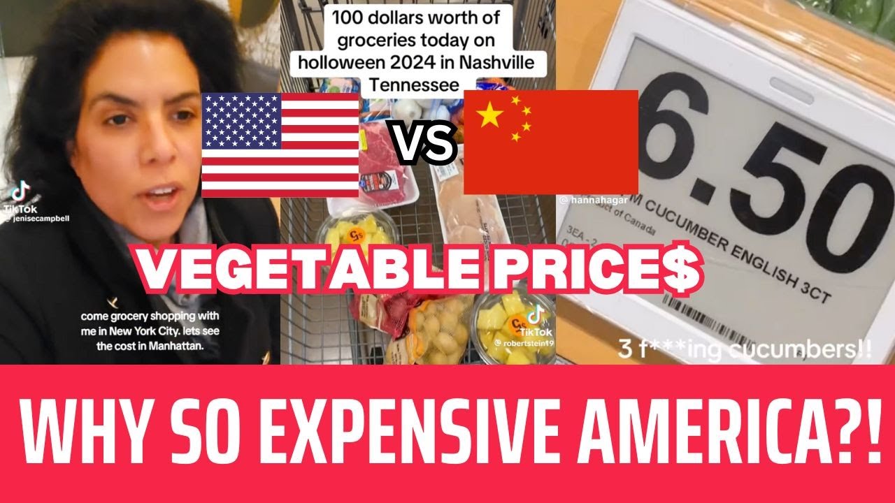 Comparing China vs America Vegetable Prices Will Blow Your Mind (Grocery Price Comparison!)
