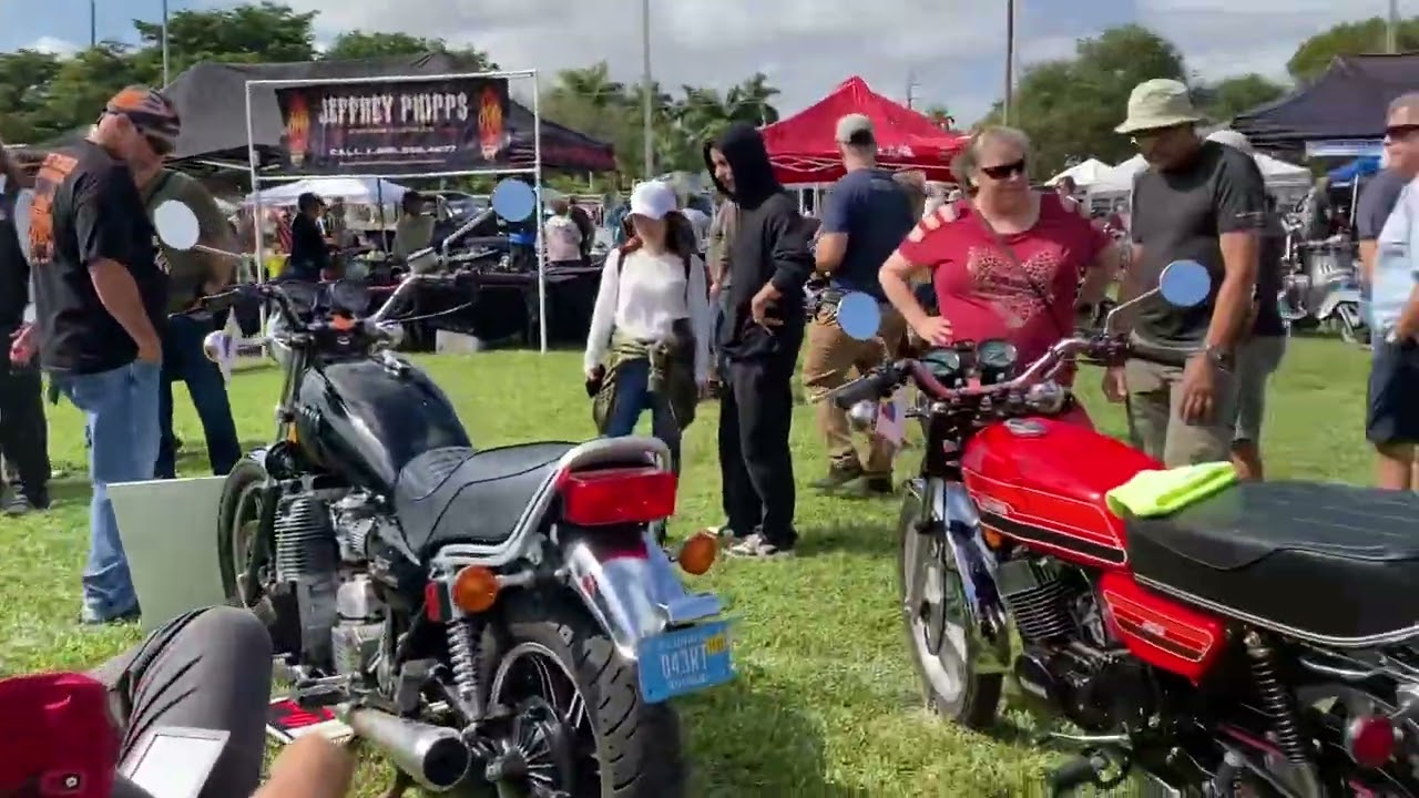 16th Annual Dania Beach vintage motorcycle show 2023-one of the best bike shows in FL -a must see!