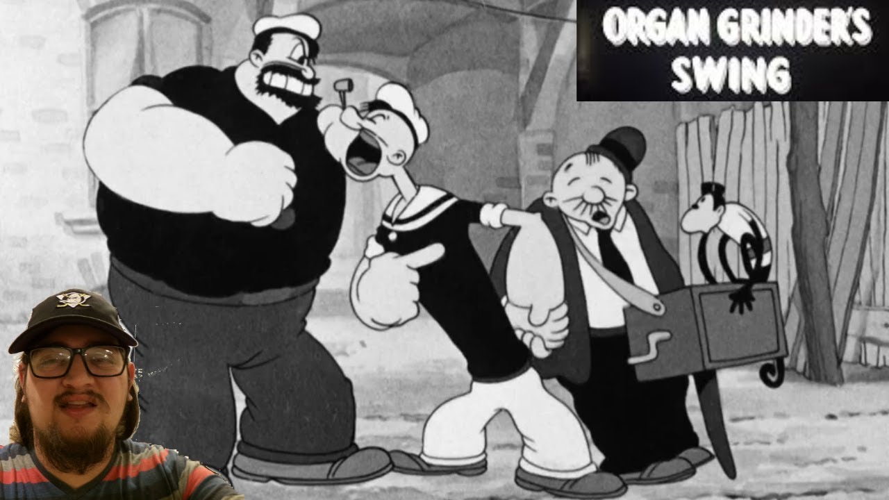 Popeye the Sailor - Organ Grinder's Swing (1937) - First Time Watching: Music, Mayhem, and Spinach!