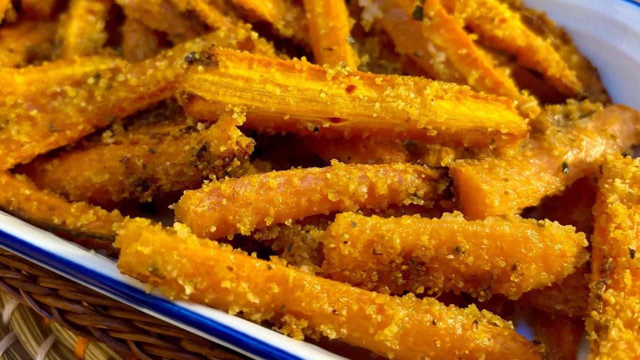 Carote Stick gratinate al forno | Cortorno  veloce e leggero