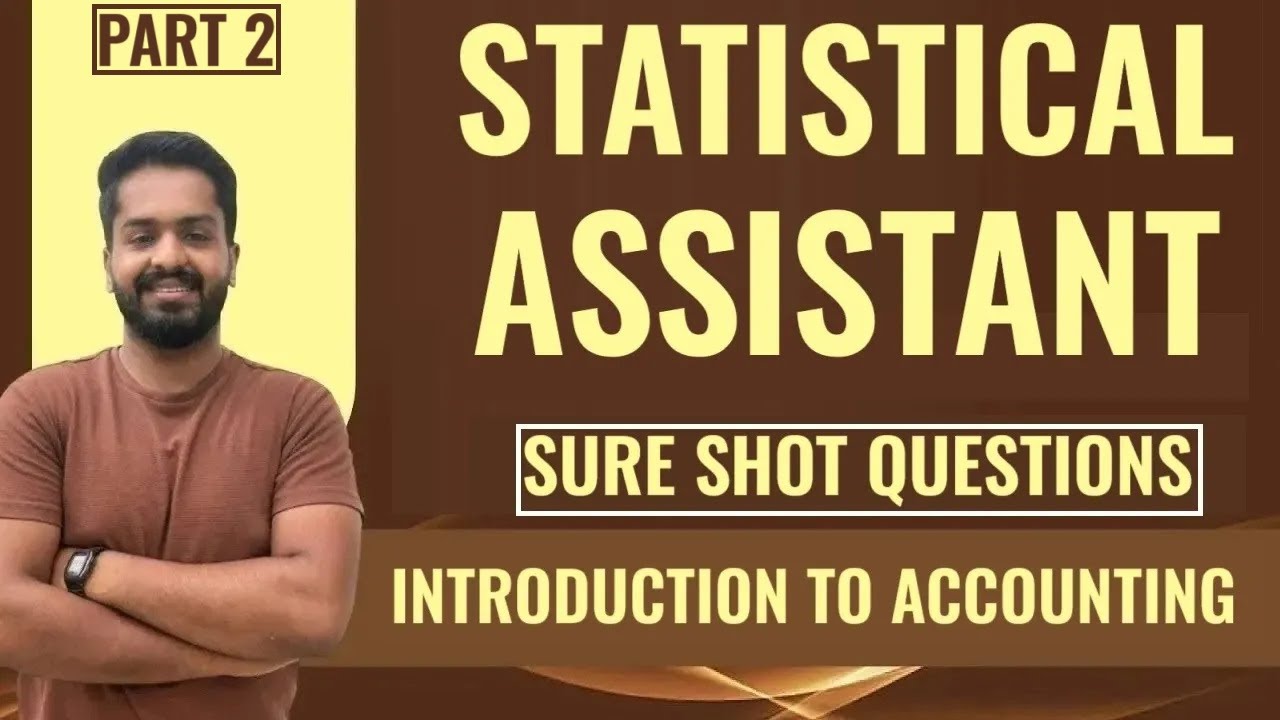 Statistical Assistant | Exam Date | Commerce Module 2| Accounting sure shot Questions Part 2