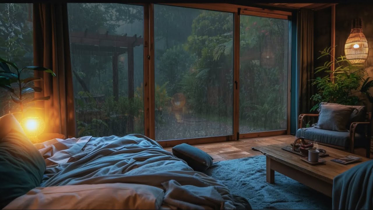 Relaxing Piano and Soft Rain - Healing Sleep Music for Insomnia and Deep Rest, Stress Relief  #3Lu