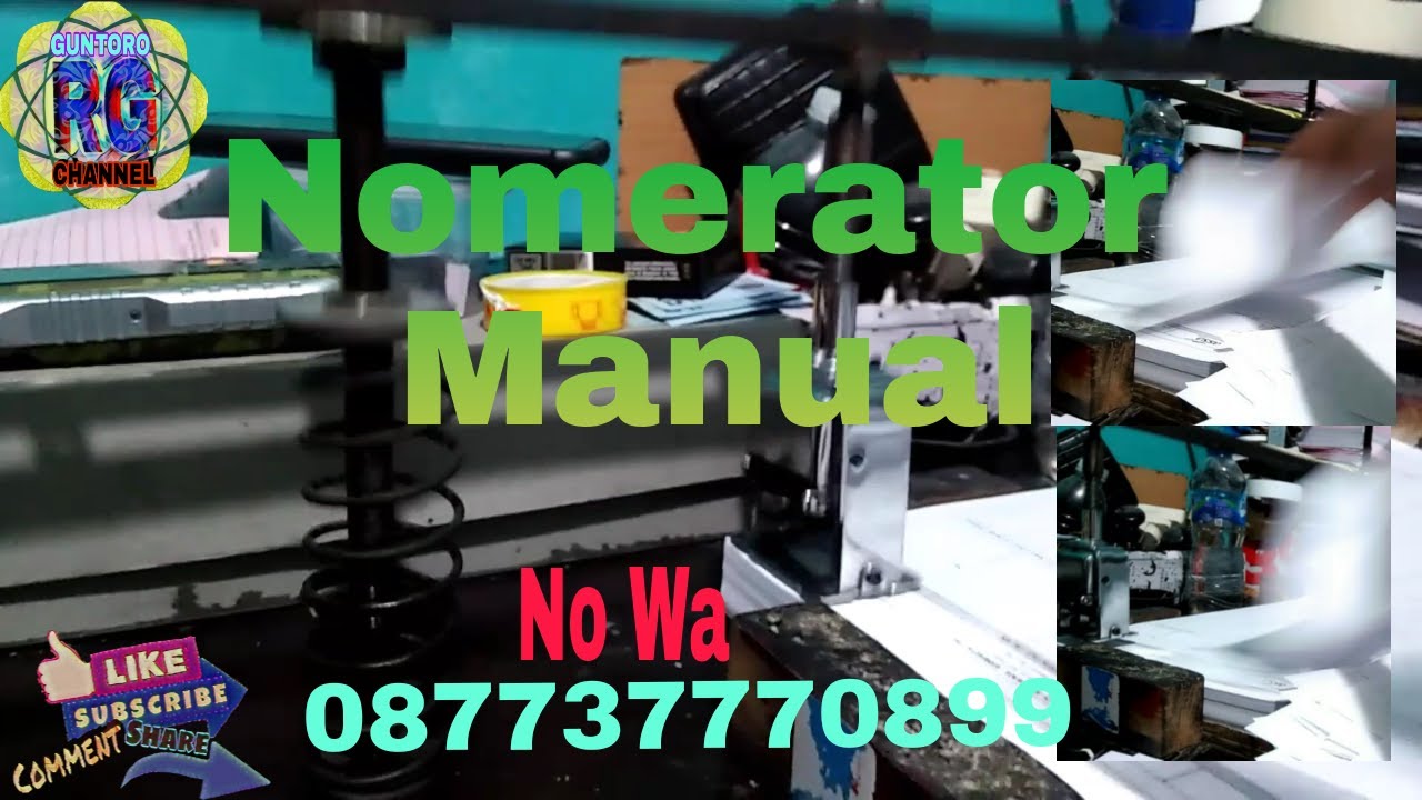 Nomerator Manual Tercepat Dibon kosong