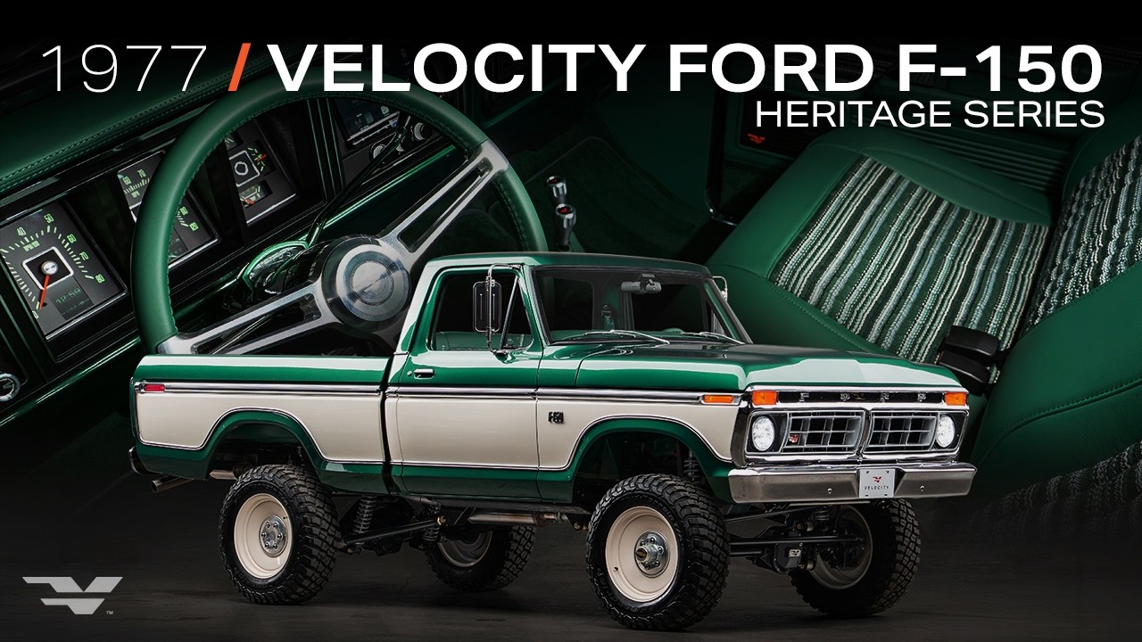 Re-Engineered Classic Ford F-150 | Velocity Heritage Series 1977 Ford F-150 in Dark Jade No. 1525