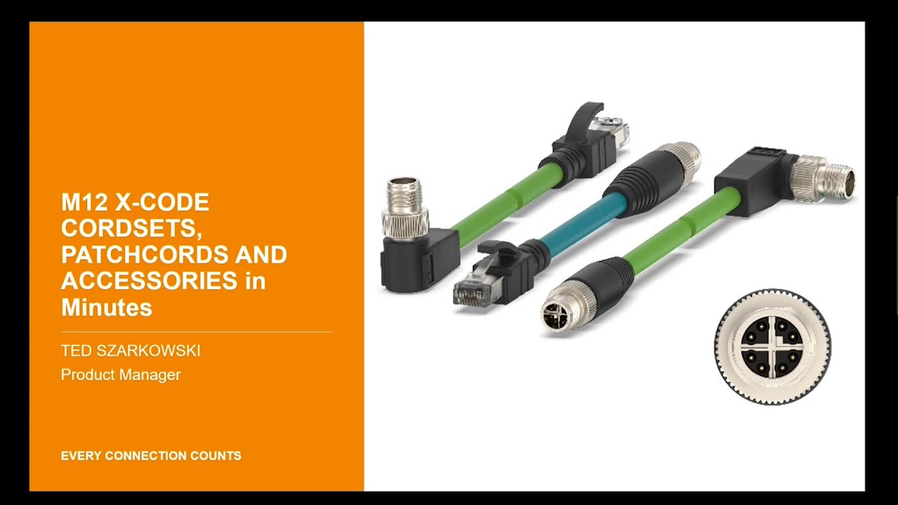 TE's M12 X-Code Cordset Products in Minutes