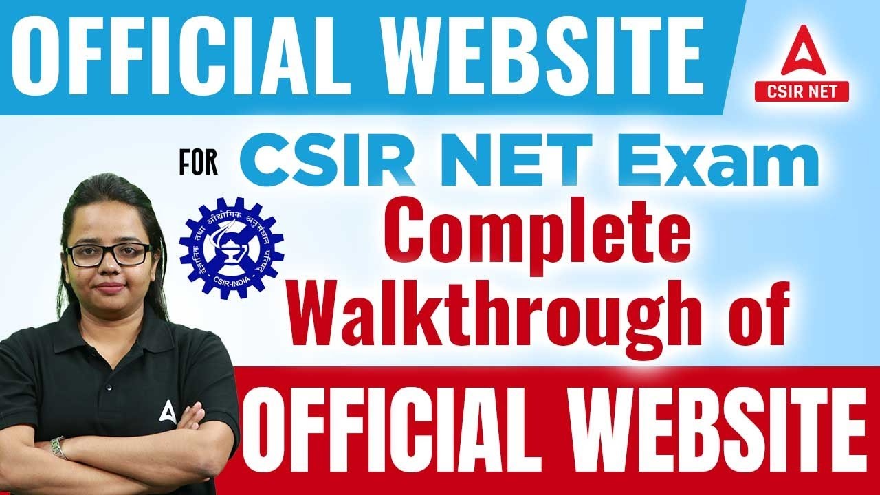 Official Website for CSIR NET Exam | Complete Walkthrough by Meghna Ma’am
