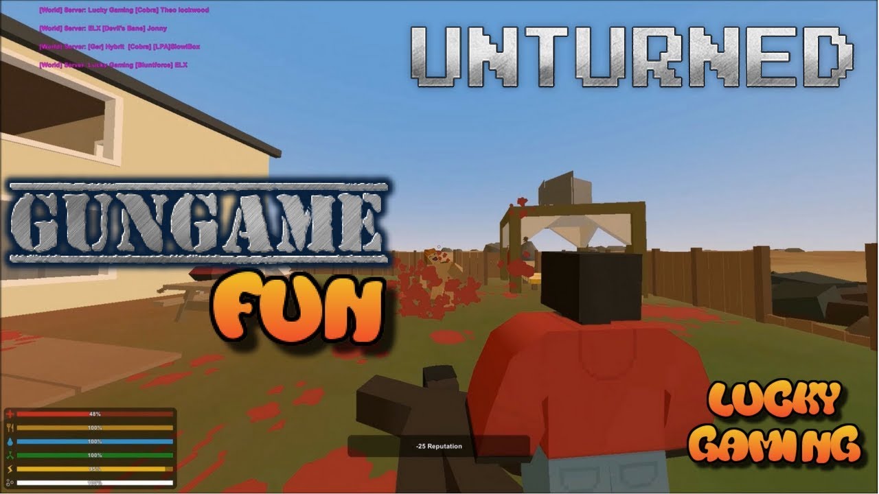 UNTURNED GunGame Fun with Lucky Gaming