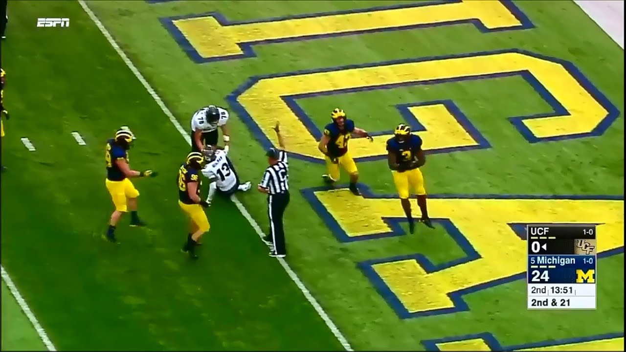 2016: Michigan 51 UCF 14