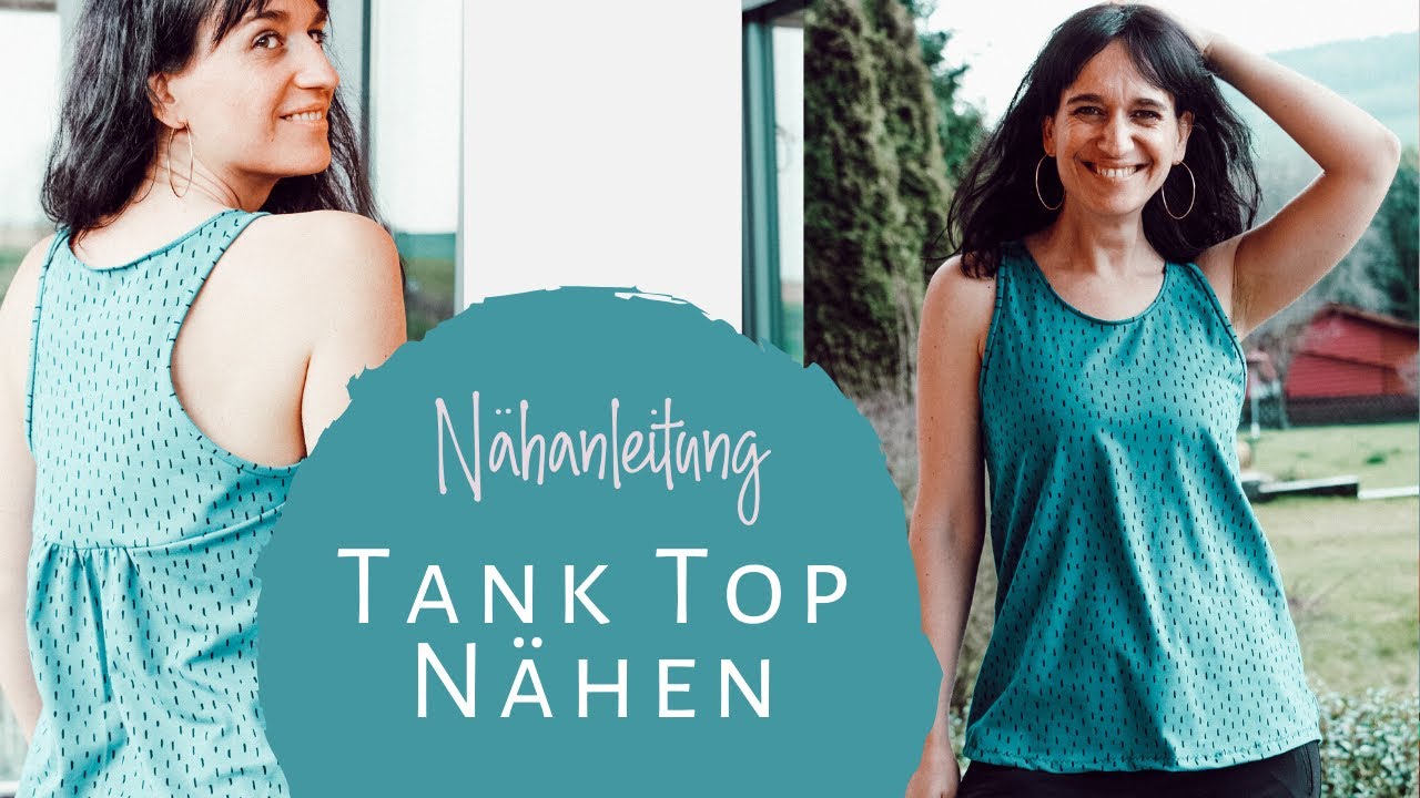 Tank Top nähen (Ausschnitt mit Jerseystreifen versäubern)