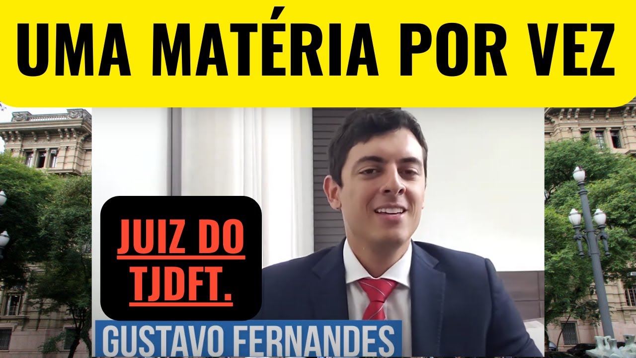 UMA MATÉRIA POR VEZ. Concurso Escrevente Técnico Judiciário TJSP grande São Paulo 2025.