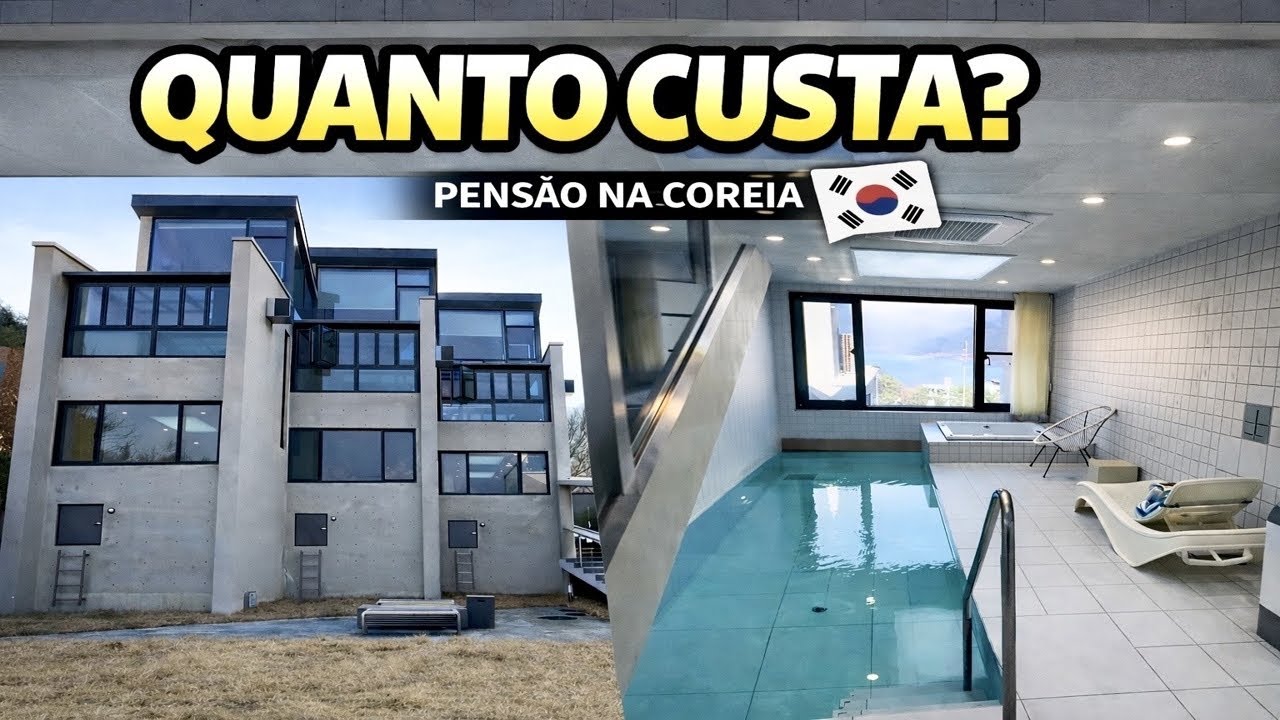 Quanto custa uma Pensão na Coreia do Sul? 🇰🇷 Tour completo