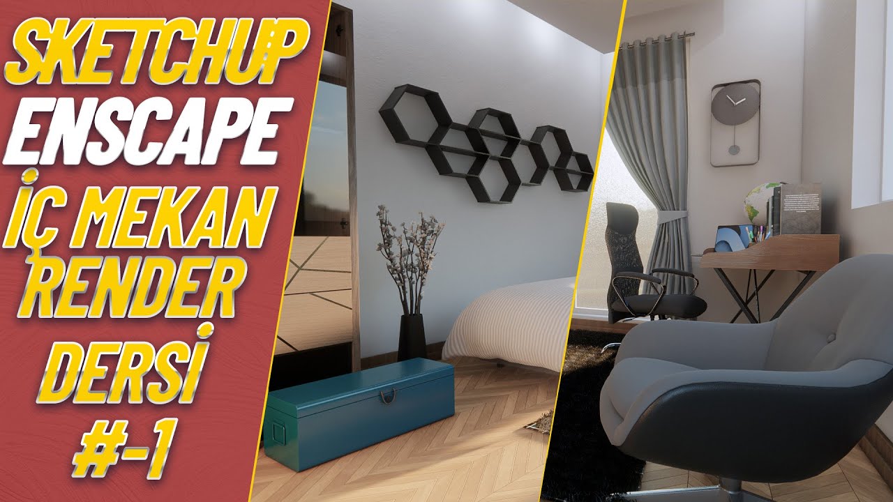 Sketchup Enscape İle İç Mekan Render Alma #1