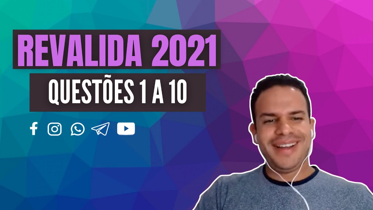 RESOLVENDO - REVALIDA 2021 - LIVE 1