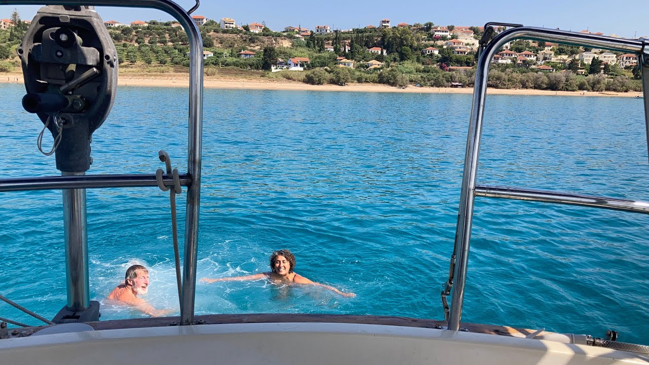 40 Sailing Greece: Gulf of Kalamata & Caves of Diro on the W Peloponnese Peninsula