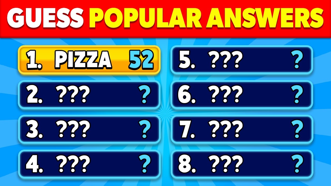Can You Guess The Most Popular Answers? 🏆✅ | Family Feud Quiz