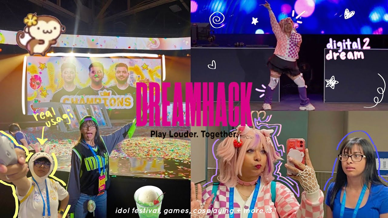 dreamhack dallas 2025 ☆ brawl stars cup, digital 2 dream + cosplay ⋆.˚☁️⋆ vlog 𐔌՞. .՞𐦯