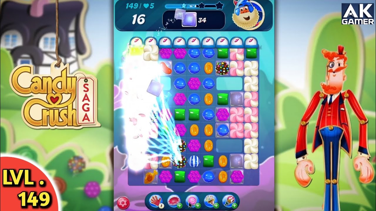 Candy Crush Saga 🍭 Level - 149 #viral #games #canddy #gaming 