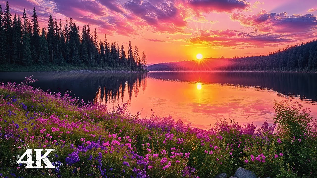 Enchanting Lake Ambience | Melodic Birds and Soft Breeze | Instantly Unwind
