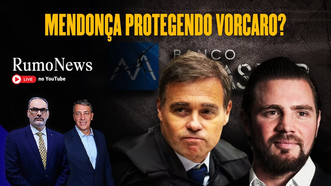 ANDRÉ MENDONÇA faz BLINDAGEM a DANIEL VORCARO | Rumo News - Ao Vivo