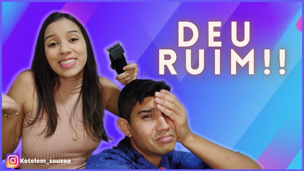 CORTANDO O CABELO DO MEU MARIDO!!! | Deu ruiiiim??? (Ketelem e Jonathan)