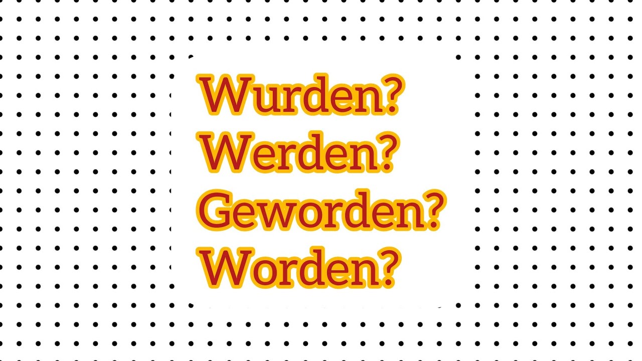 Glagol werden - worden - wurden - geworden 🇩🇪📚 Passiv - sve na jednom mjestu u 5 minuta 💪