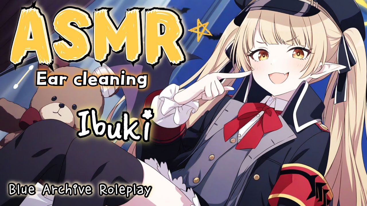 [ASMR] Cuteness Overload! Ear Cleaning Class with Ibuki💖Blue Archive Roleplay