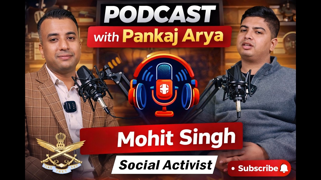 Podcast With Pankaj Arya | Guest  Social Activist Mohit Singh EXCLUSIVE Podcast