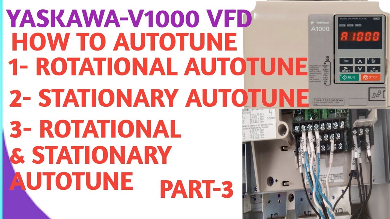 how to autotune Yaskawa A1000 vfd || what is autotune || how to autotune vfd ||