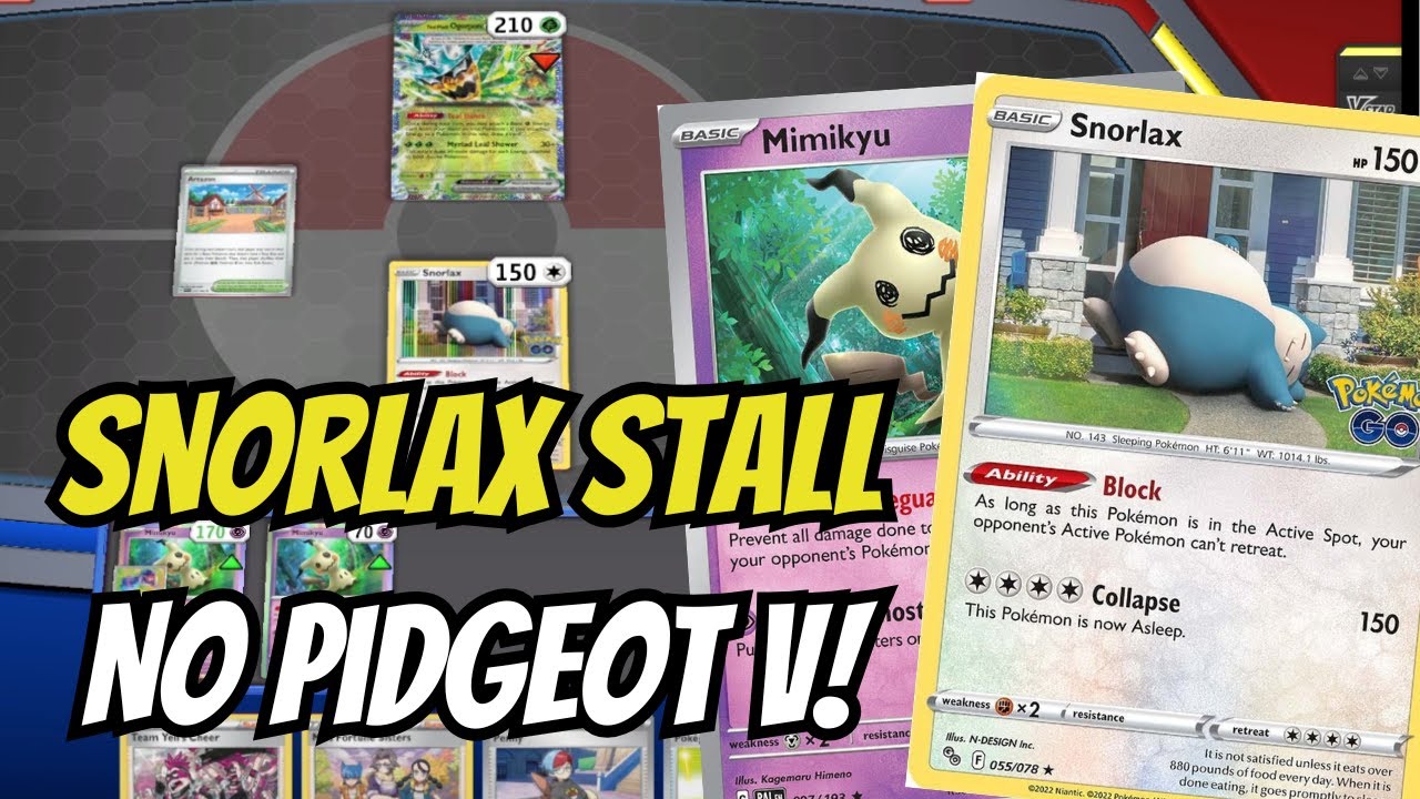Snorlax Stall WITHOUT Pidgeot!? | Deck Profile + Gameplay | Stellar Crown format
