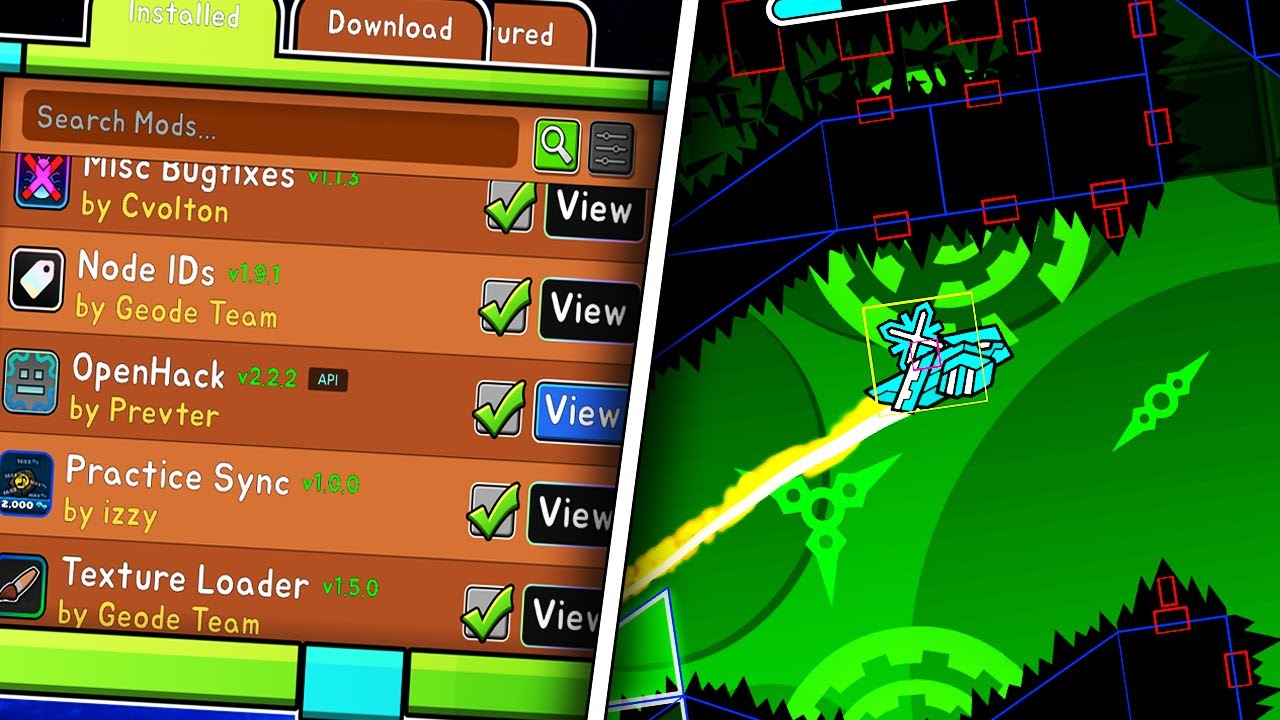 How to download AND USE MODS in GEOMETRY DASH 2.2!!