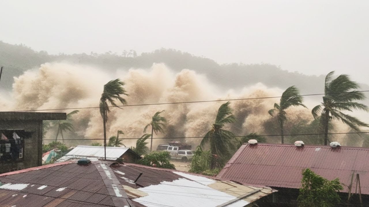 ONDAS GIGANTES DEVASTAM as FILIPINAS! Super TUF&Atilde;O Uwan causa CAOS e DESTRUI&Ccedil;&Atilde;O!